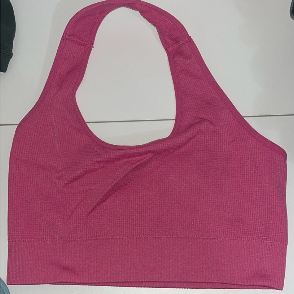 NVGTN Pink Halter Sports Bra